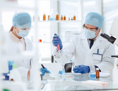 Microbiology scientists are working on creating a new vaccine.